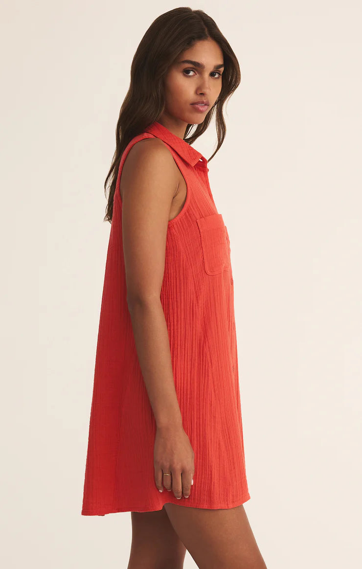 New Light Mini Dress - Cabana Red - BAY WINDOW