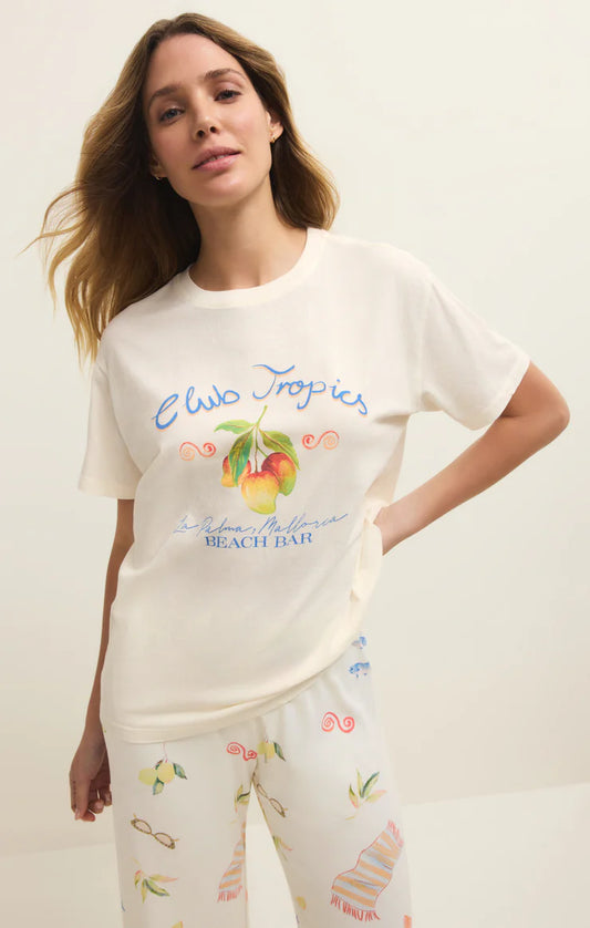 Club Tropics Boyfriend Tee - Vanilla Ice