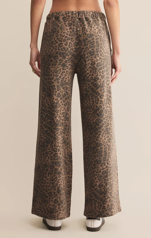 Hunter Leopard Knit Pant - Desert Tan - BAY WINDOW