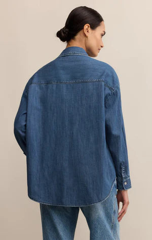 Atwood Denim Shirt - Medium Indigo - BAY WINDOW