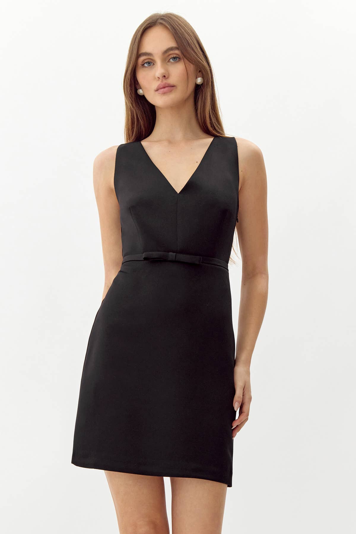 Barbara Dutch Satin Fit And Flare Mini Dress - BAY WINDOW