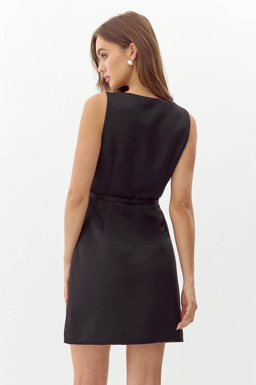 Barbara Dutch Satin Fit And Flare Mini Dress - BAY WINDOW