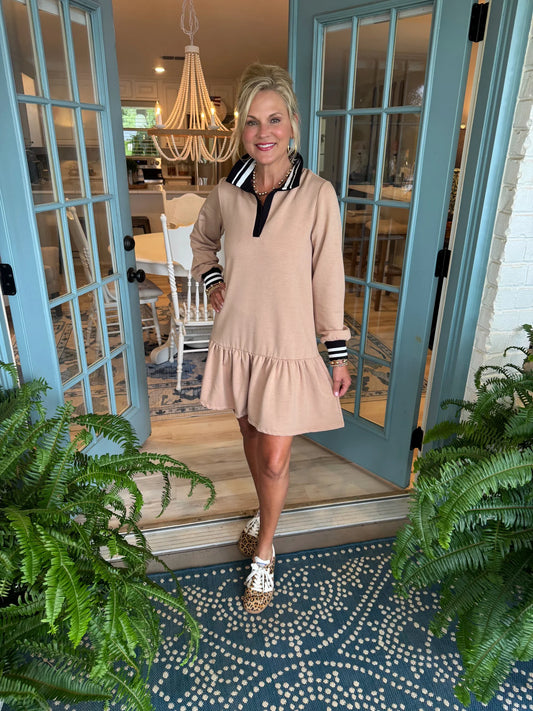 Allison Dress - Latte - BAY WINDOW