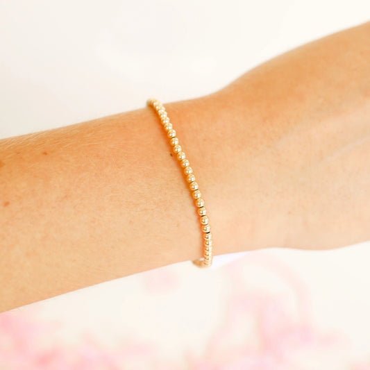3MM Gold Beaded Bracelet - BAY WINDOW
