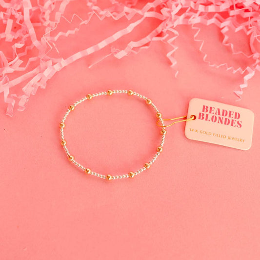 June Bracelet in Silver with Gold - BAY WINDOW