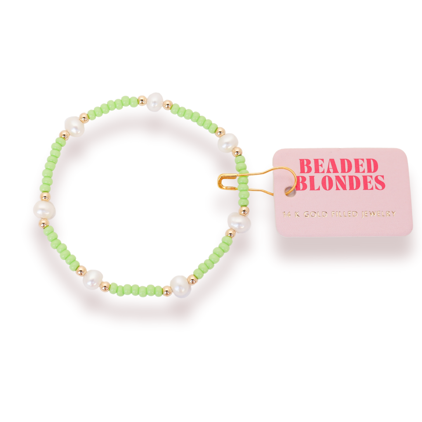 Pastel Green Pearl Bracelet - BAY WINDOW