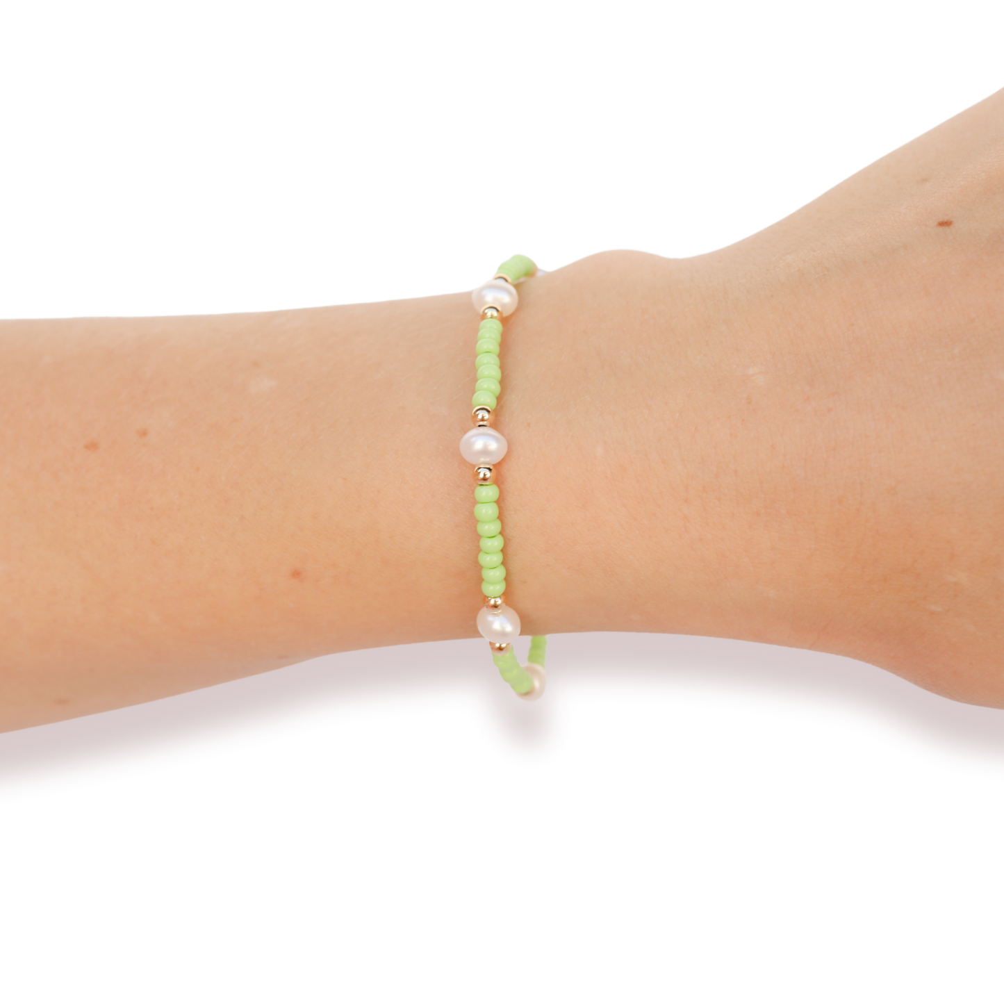 Pastel Green Pearl Bracelet - BAY WINDOW
