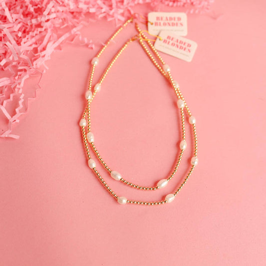 Pearl Poppi Necklace in Gold - BAY WINDOW