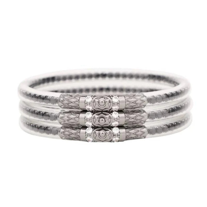Black Spinel Three Queens All Weather Bangles - BAY WINDOW