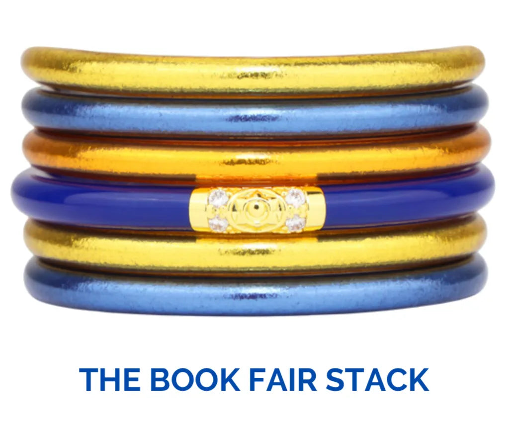 Book Fair Stack - Blue - BAY WINDOW