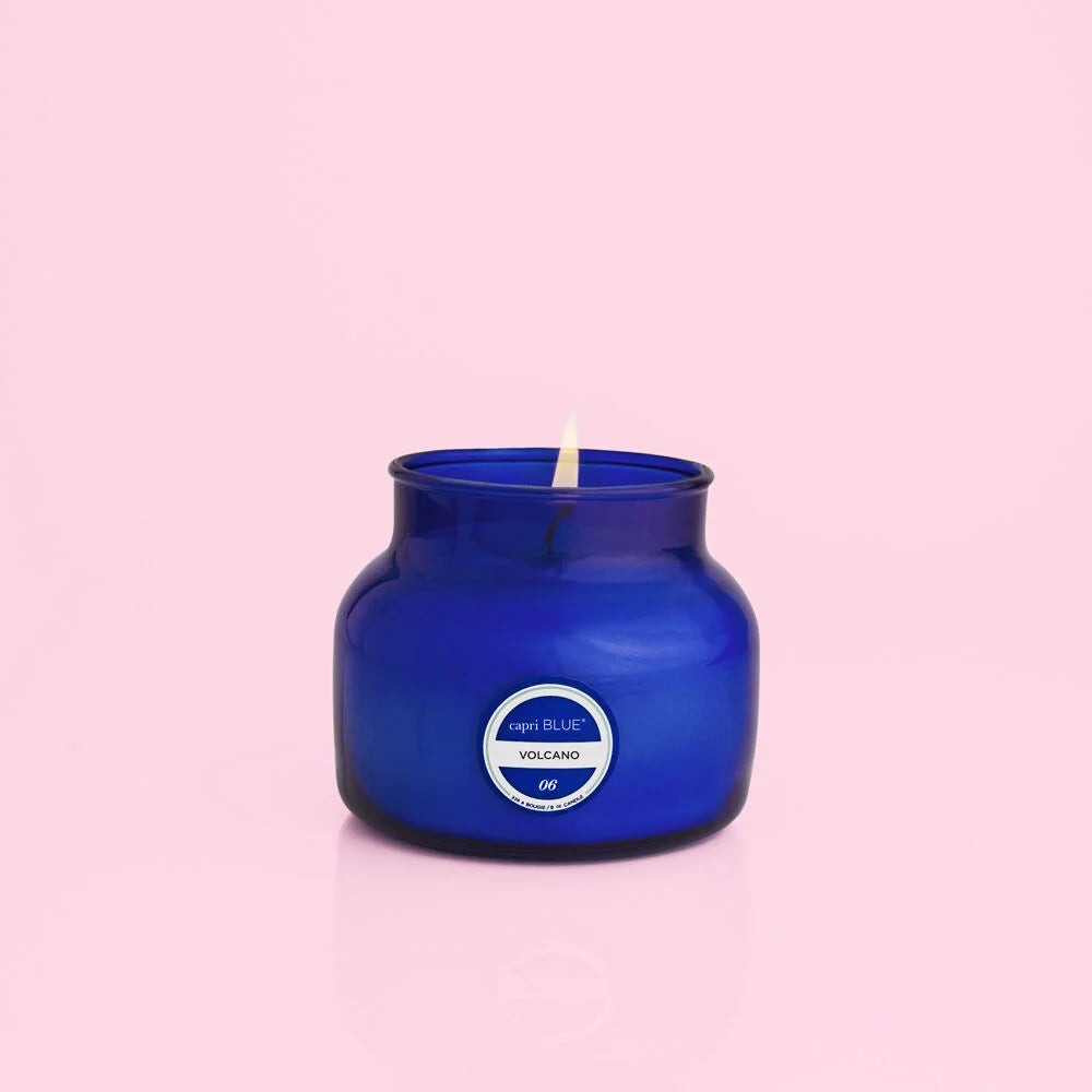 8 oz. Blue Petite Jar - Volcano - BAY WINDOW