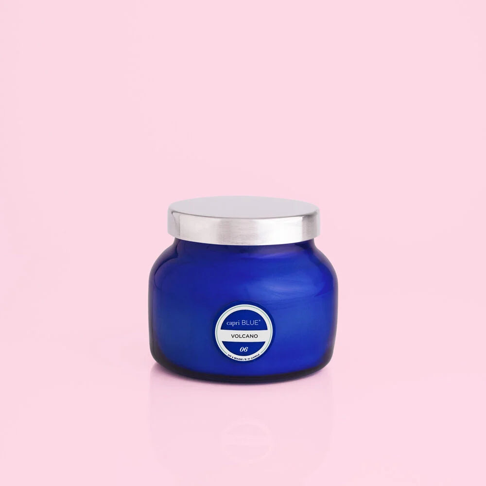 8 oz. Blue Petite Jar - Volcano - BAY WINDOW