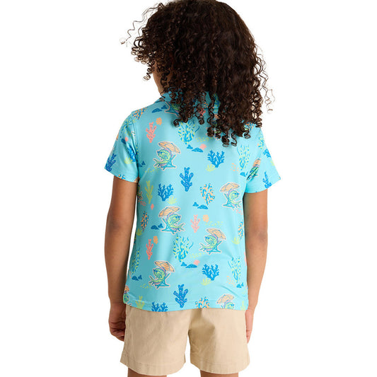 The Lil Sittin' Under the Sea (Toddler Performance Polo) - BAY WINDOW