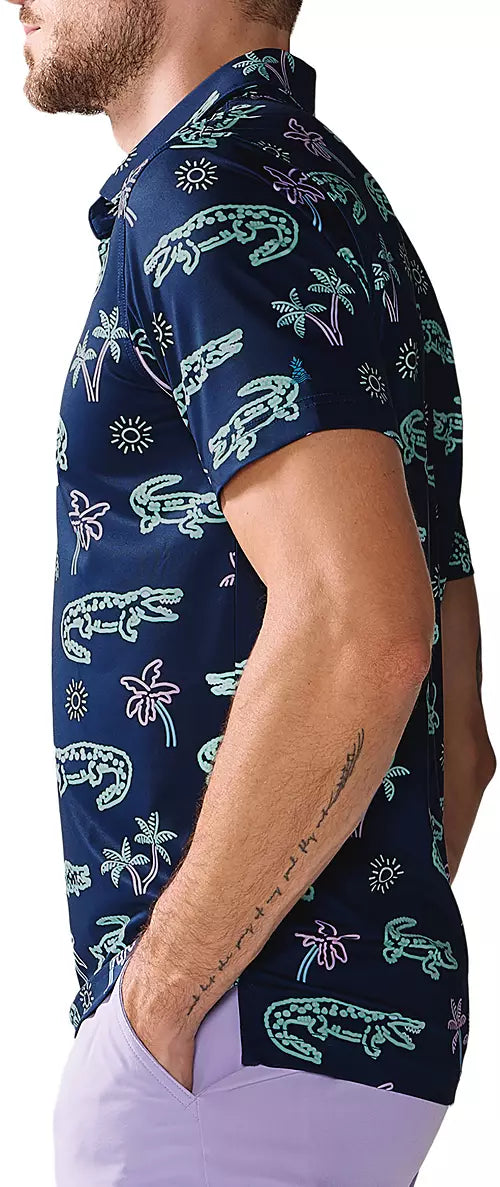 The Neon Glades - Performance Polo - BAY WINDOW