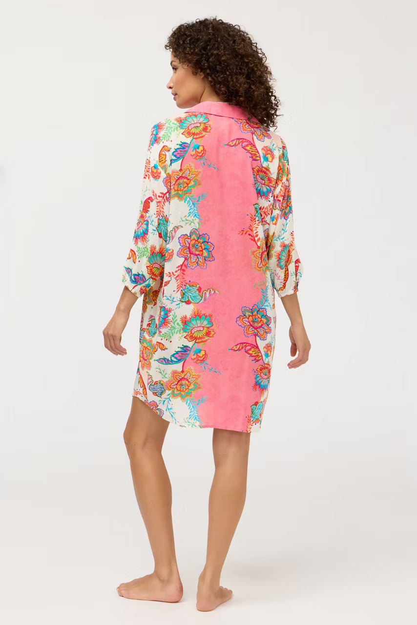 Button Down Shirt Dress - Roisin