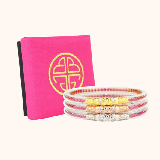 Epic Pink Three Queens All Weather Bangle Set - BAY WINDOW