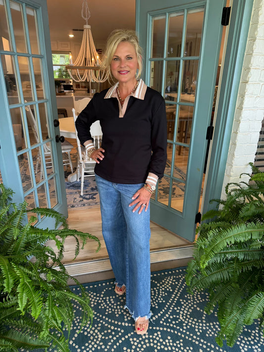 Gabby Top - Black - BAY WINDOW