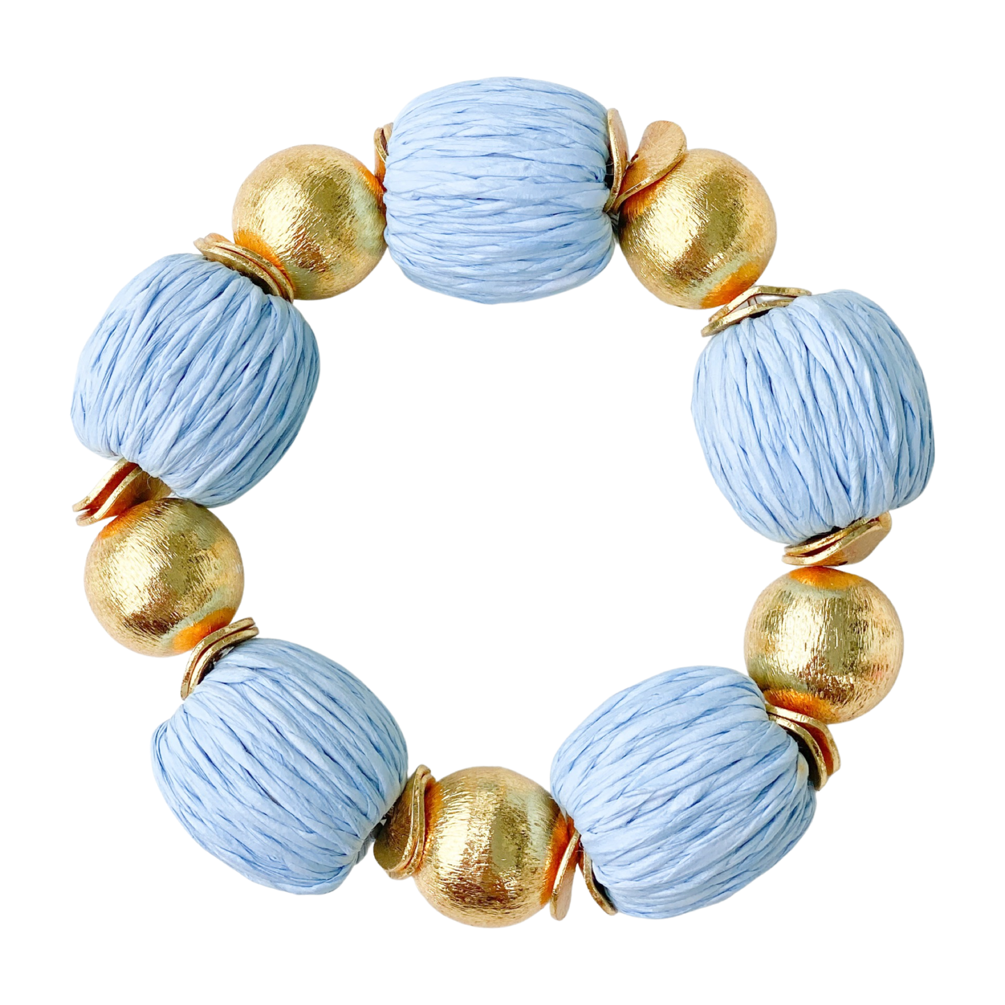 Candace Bracelet Blue Raffia | 14mm - BAY WINDOW