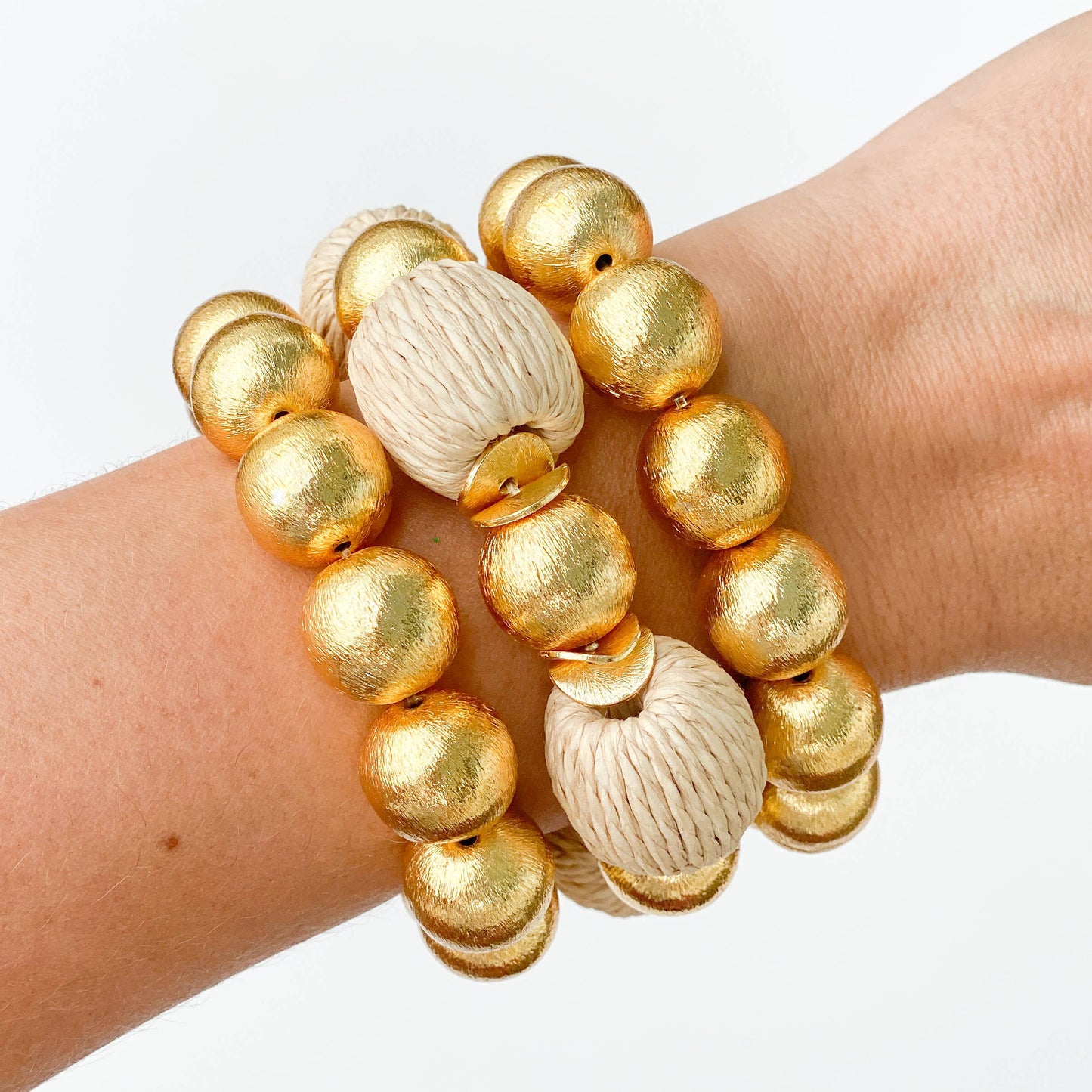 Candace Bracelet Natural Raffia | 14mm - BAY WINDOW