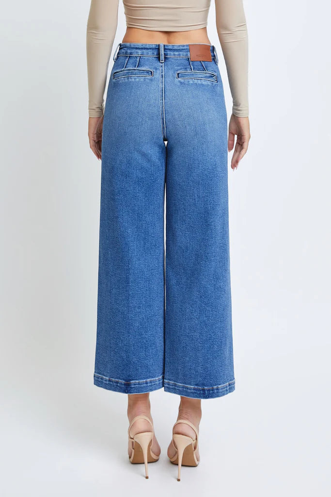 26" Inseam Nori Cropped Wide Leg Trouser - BAY WINDOW