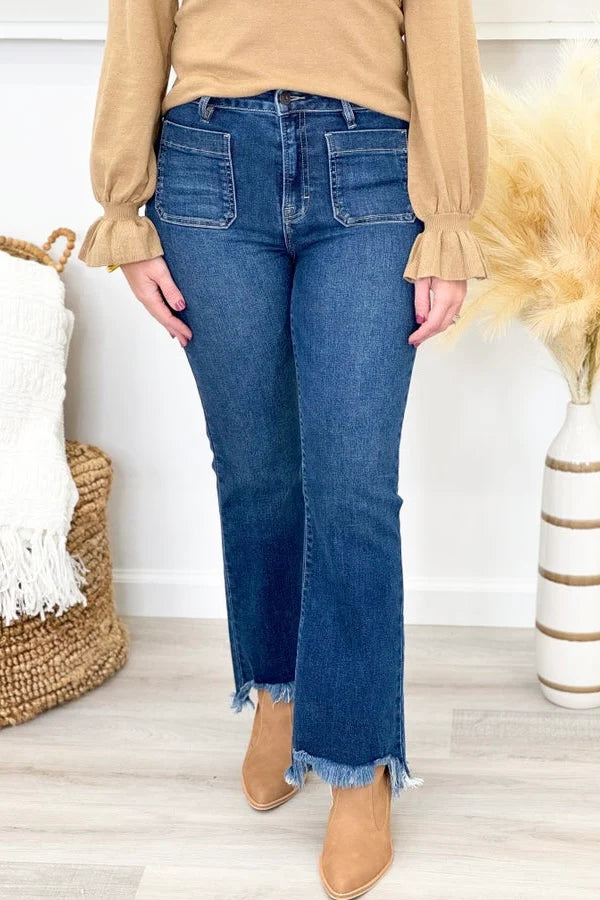 High Waist Flare Fringe - BAY WINDOW
