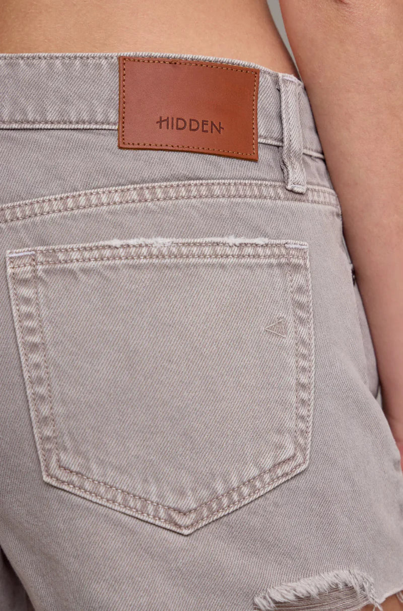 3" Inseam Kayla Relaxed Shorts - Gravel - BAY WINDOW