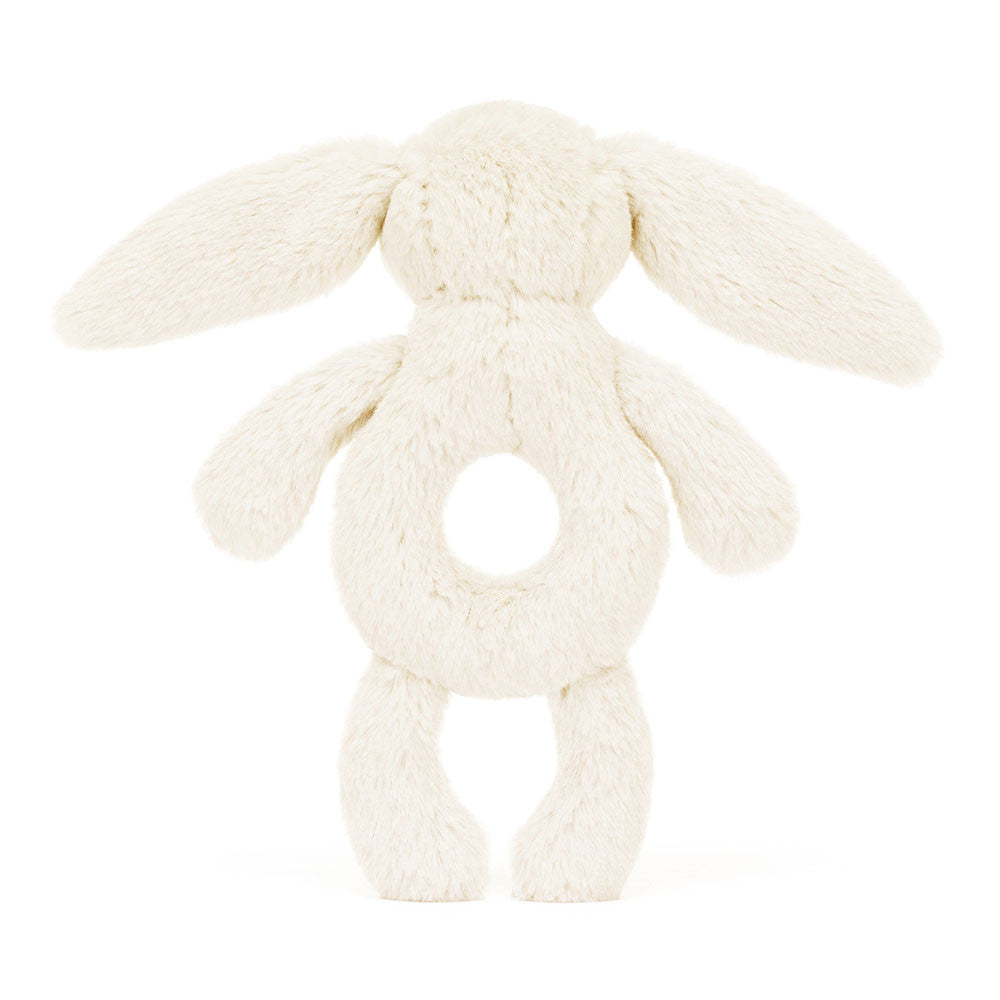 Bashful Cream Ring Rattle - BAY WINDOW