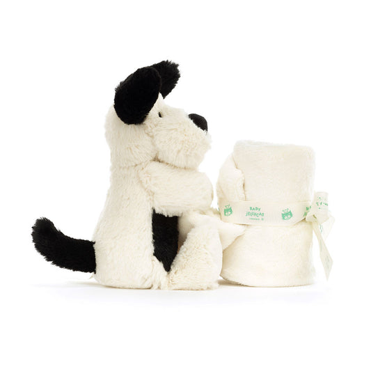 Bashful Black & Cream Puppy Soother - BAY WINDOW
