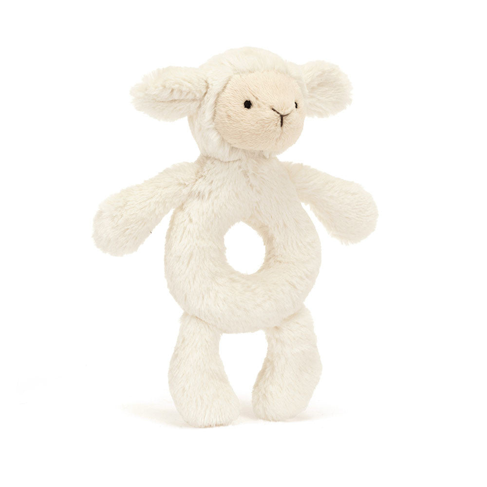 Bashful Lamb Ring Rattle - BAY WINDOW