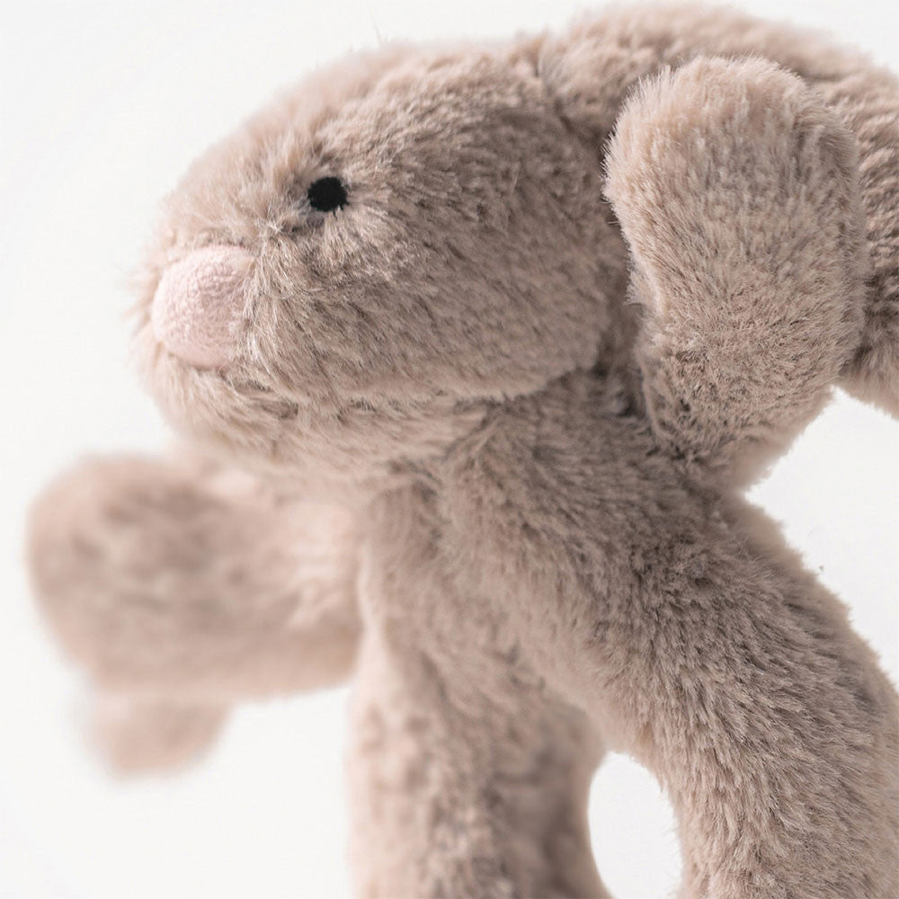 Bashful Pink Bunny Ring Rattle - BAY WINDOW