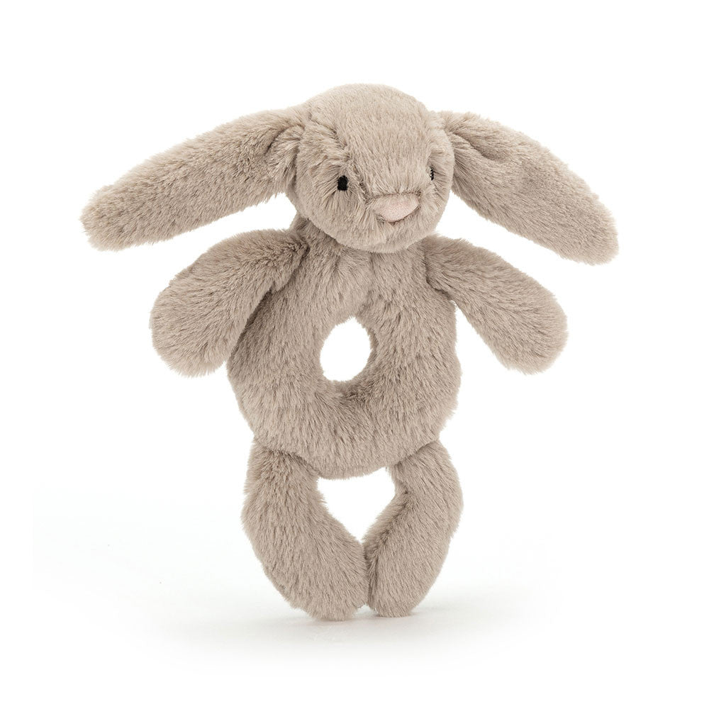 Bashful Pink Bunny Ring Rattle - BAY WINDOW