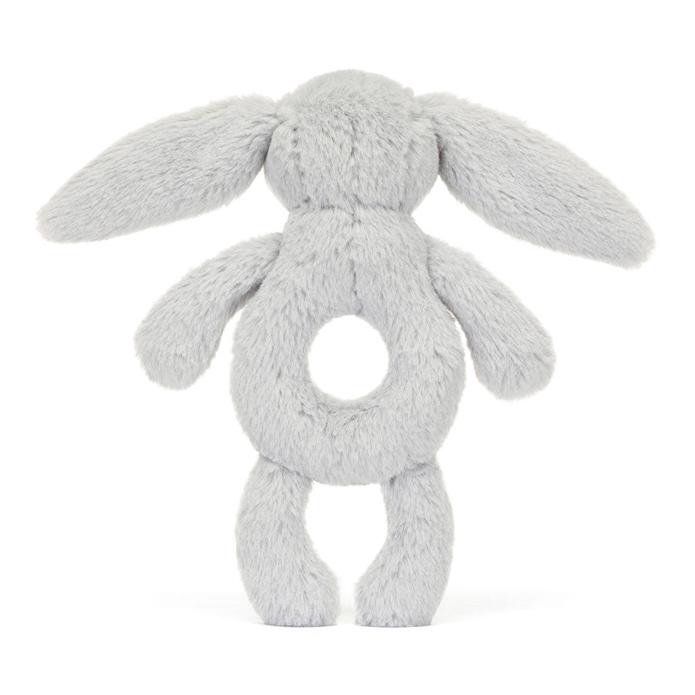 Bashful Silver (Grey) Bunny Ring Rattle - BAY WINDOW
