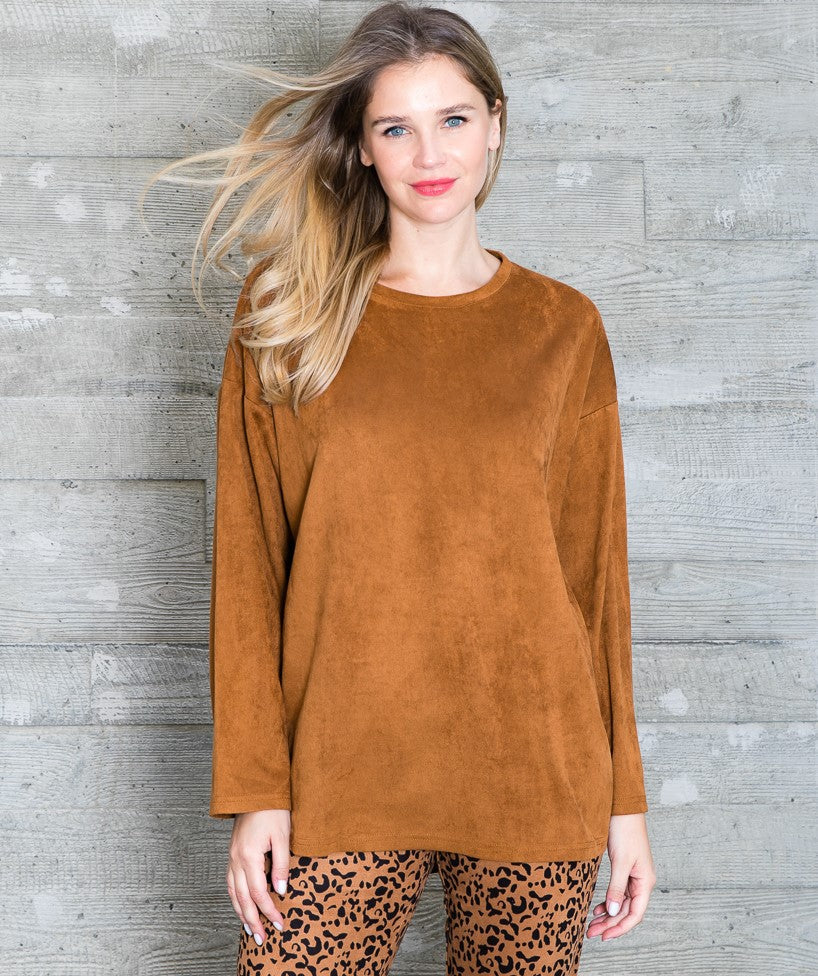 Adi Stretch Suede Top - BAY WINDOW