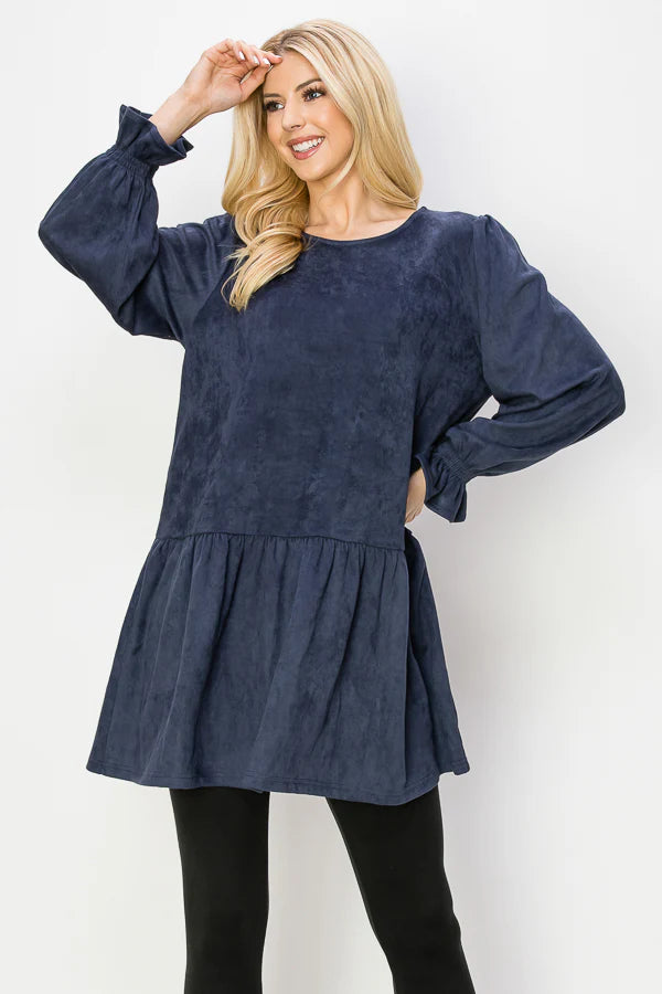 Alize Stretch Suede Tunic Dress - BAY WINDOW