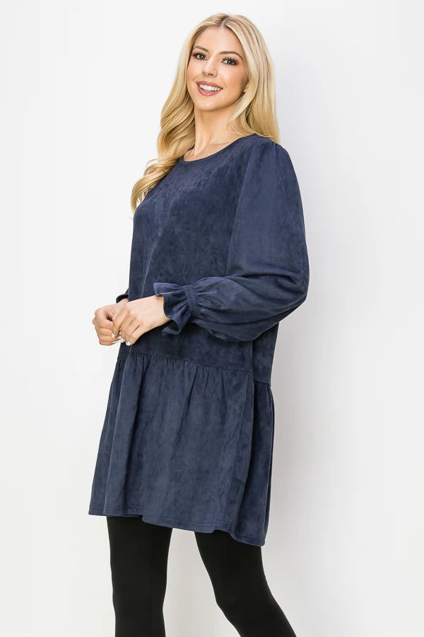 Alize Stretch Suede Tunic Dress - BAY WINDOW