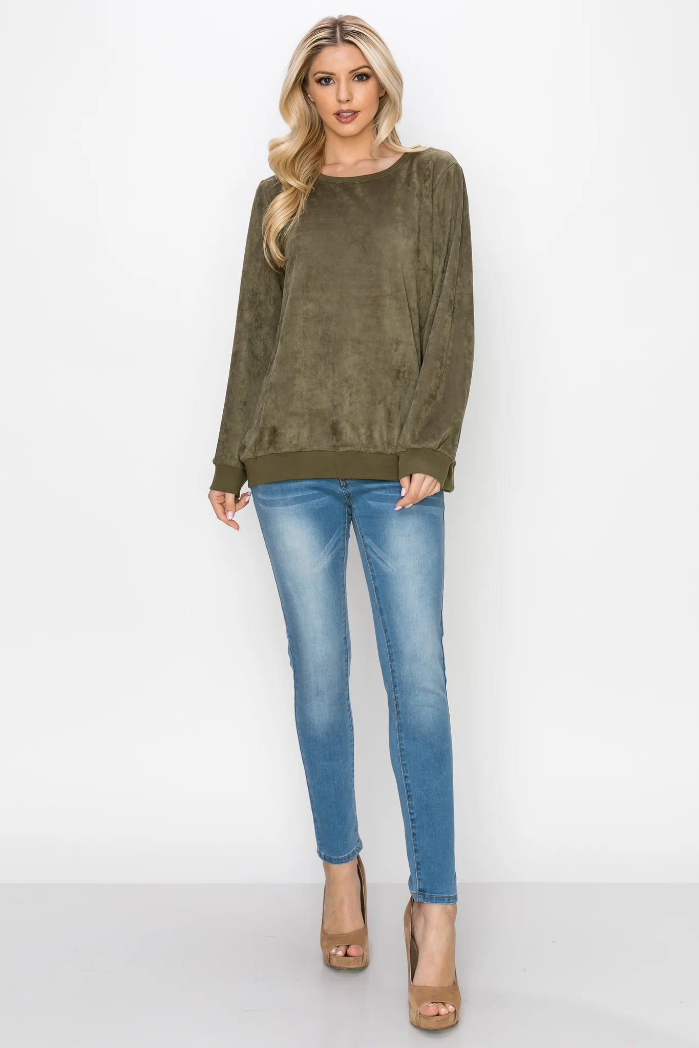 Alisa Stretch Suede Top - BAY WINDOW