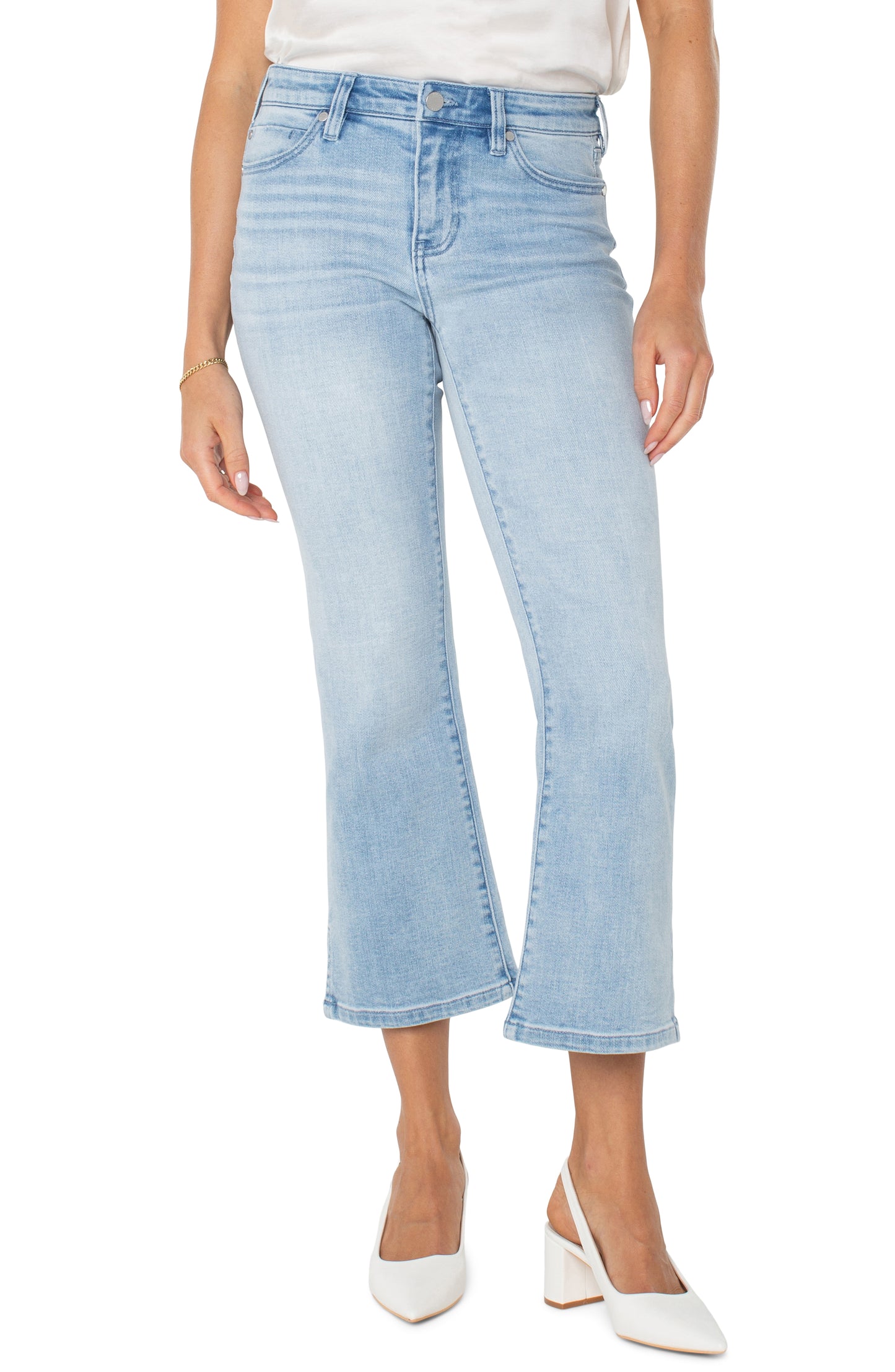 Hannah Cropped Flare w/ Slit Hem - Clarkdale - BAY WINDOW