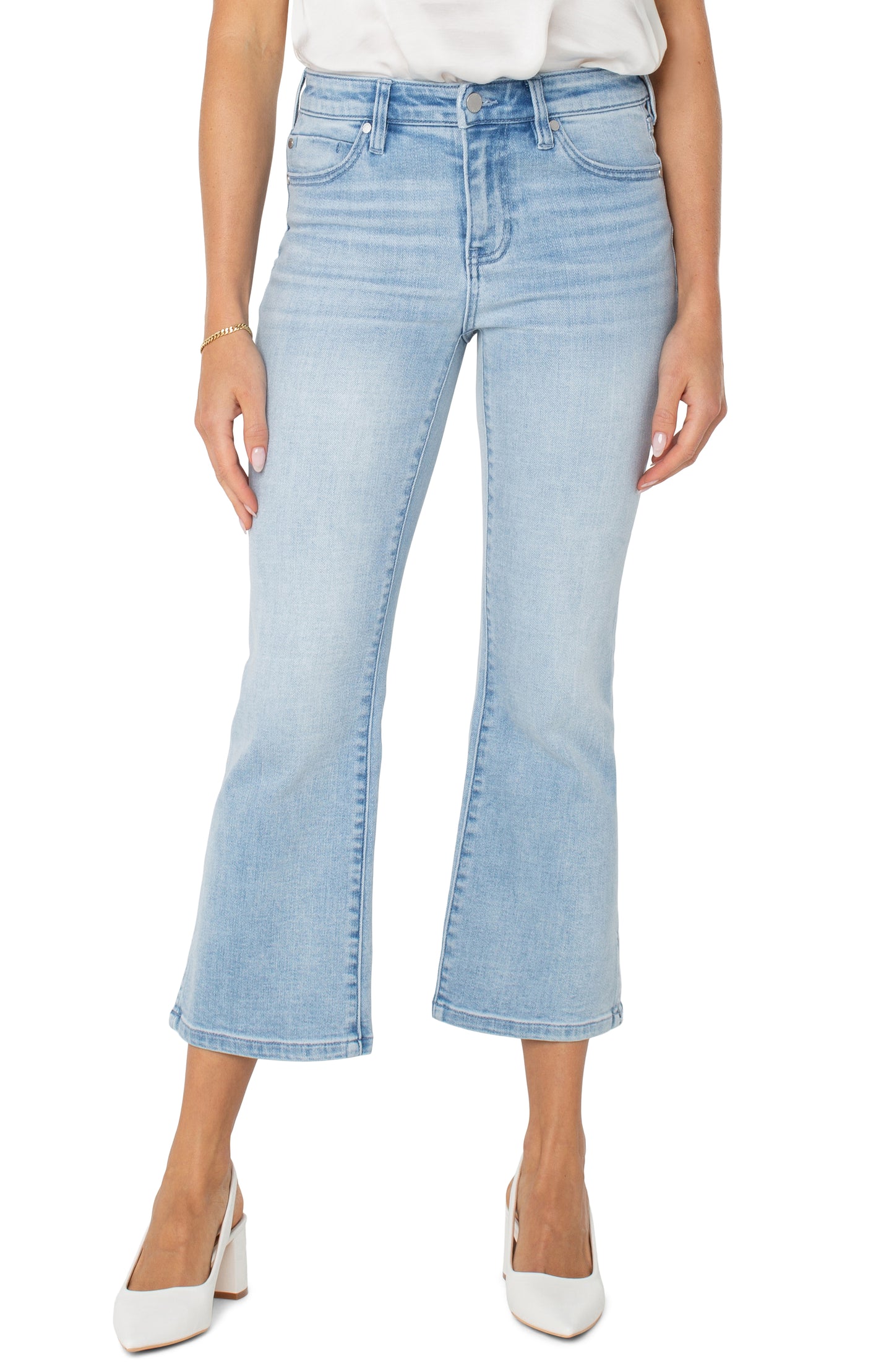 Hannah Cropped Flare w/ Slit Hem - Clarkdale - BAY WINDOW