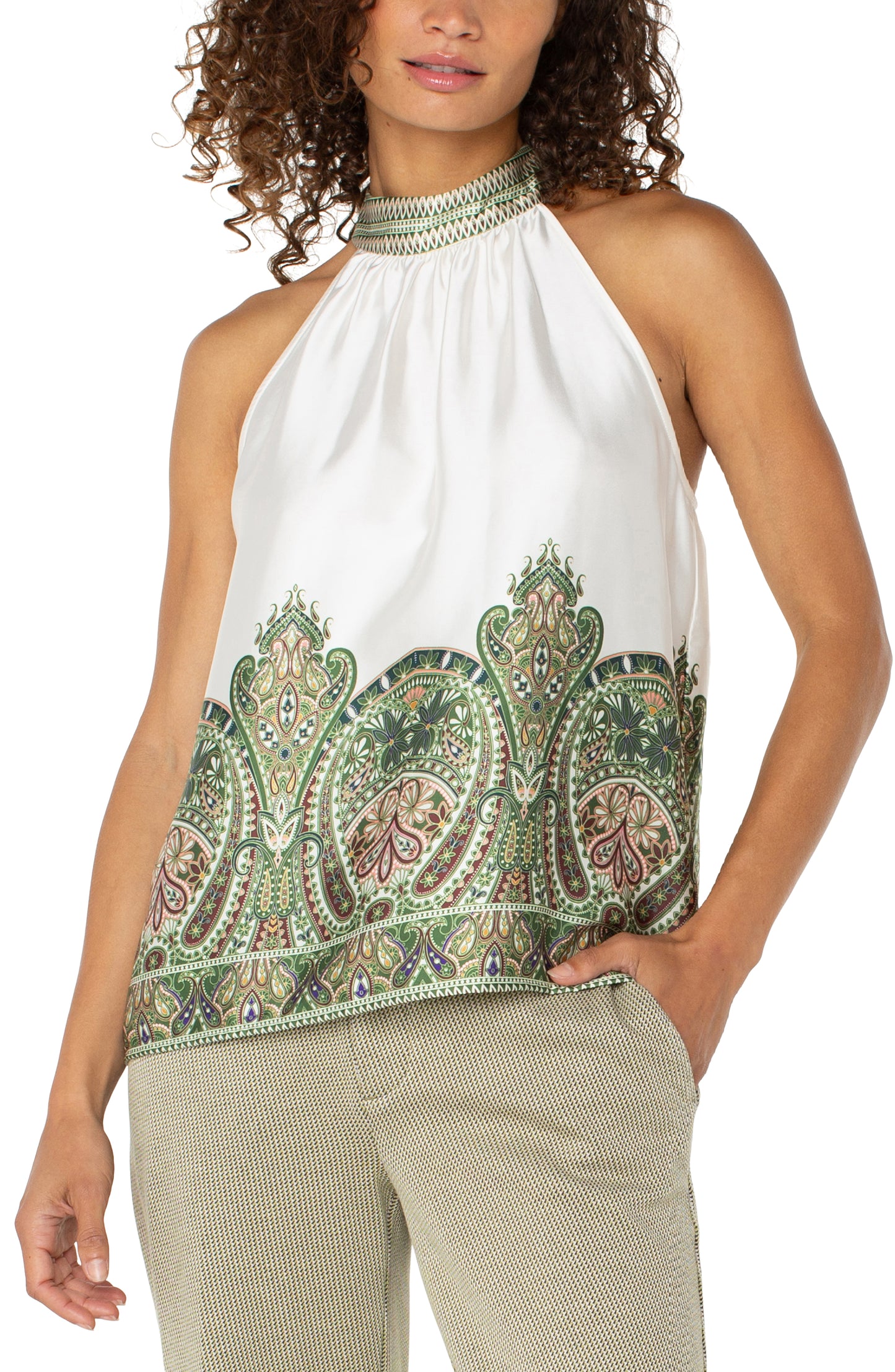Mock Neck Halter Top - BAY WINDOW