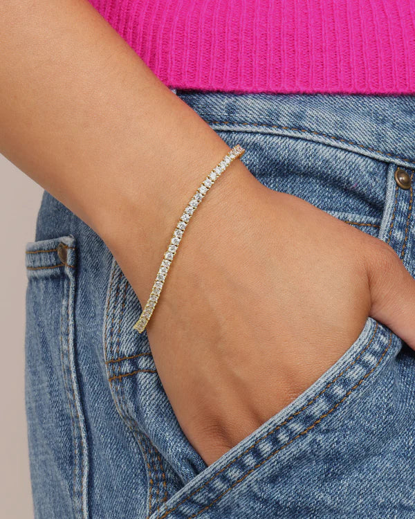 Baby Heiress Tennis Bracelet - 7.5" - BAY WINDOW