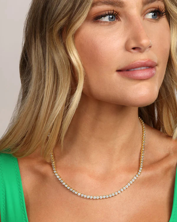 Baroness Tennis Necklace 18" - BAY WINDOW