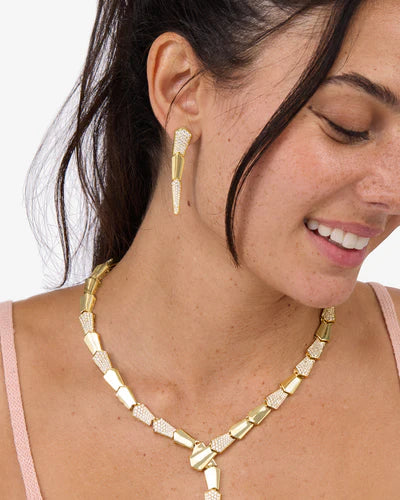 Pave XL Serpent Drop Earrings - BAY WINDOW