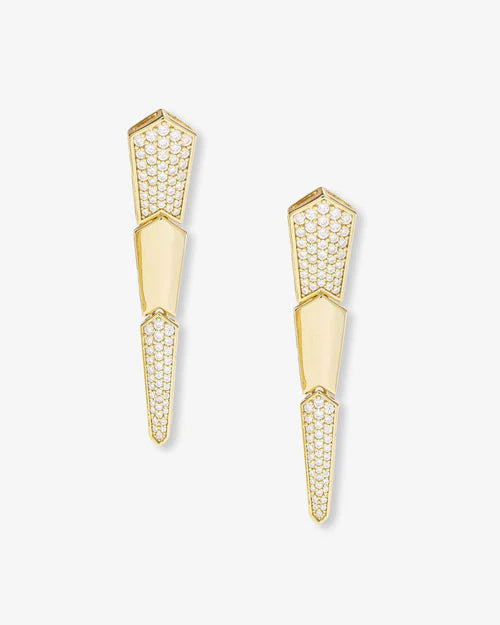 Pave XL Serpent Drop Earrings - BAY WINDOW