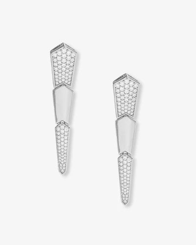 Pave XL Serpent Drop Earrings - BAY WINDOW