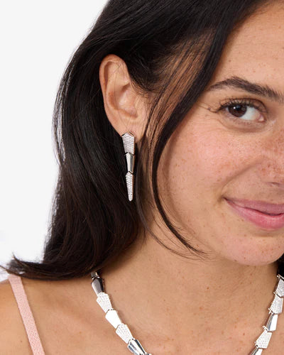 Pave XL Serpent Drop Earrings - BAY WINDOW