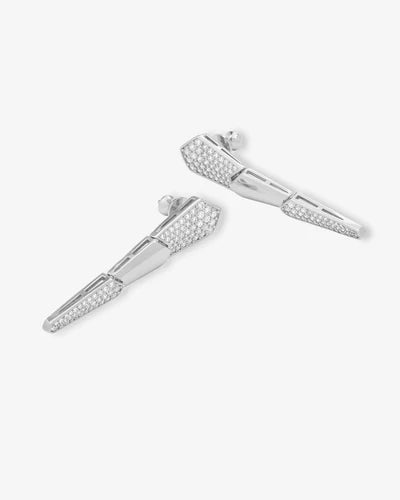 Pave XL Serpent Drop Earrings - BAY WINDOW