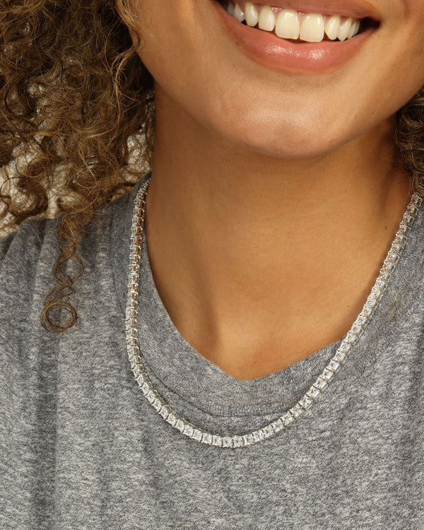 Lil Queen's Tennis Necklace 18" - BAY WINDOW