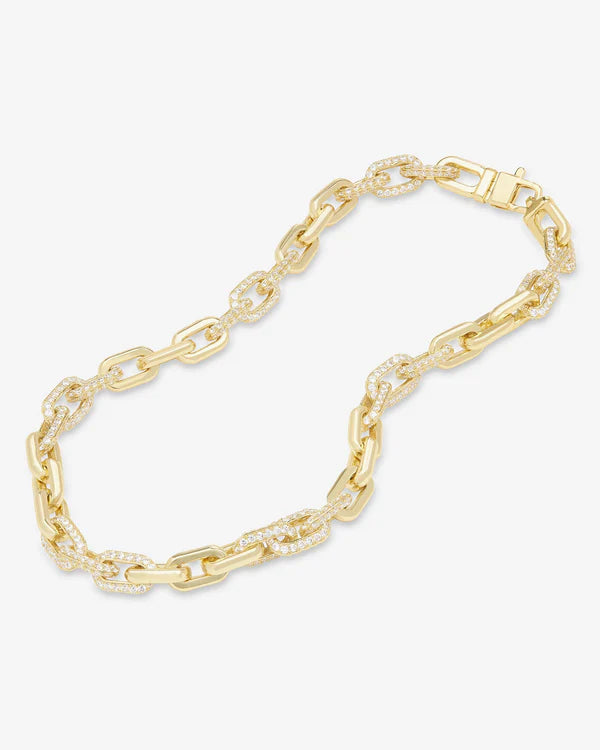 Frankie Pave Chain Necklace 21" - BAY WINDOW
