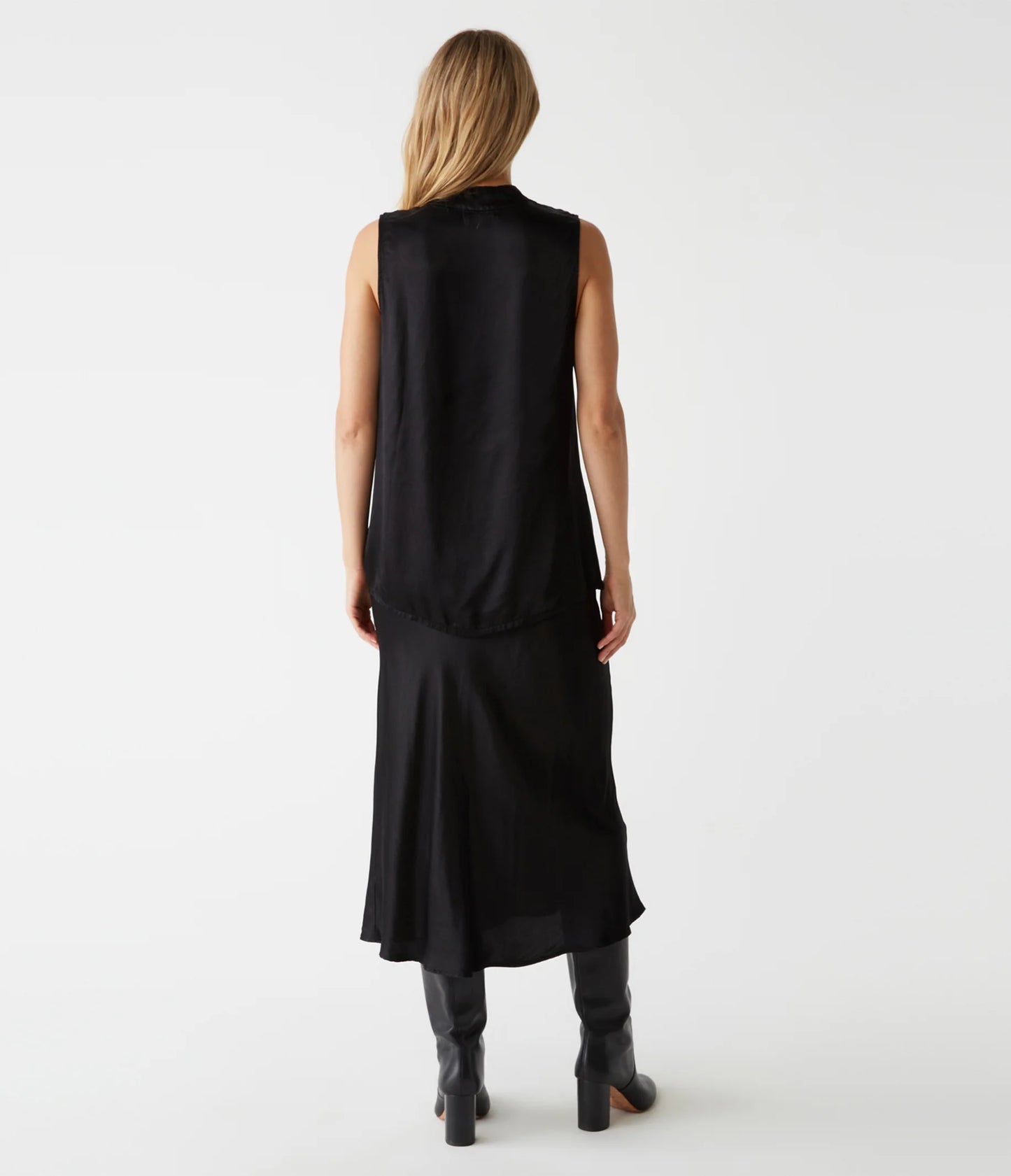 Leila Bias Satin Cut Skirt - BAY WINDOW