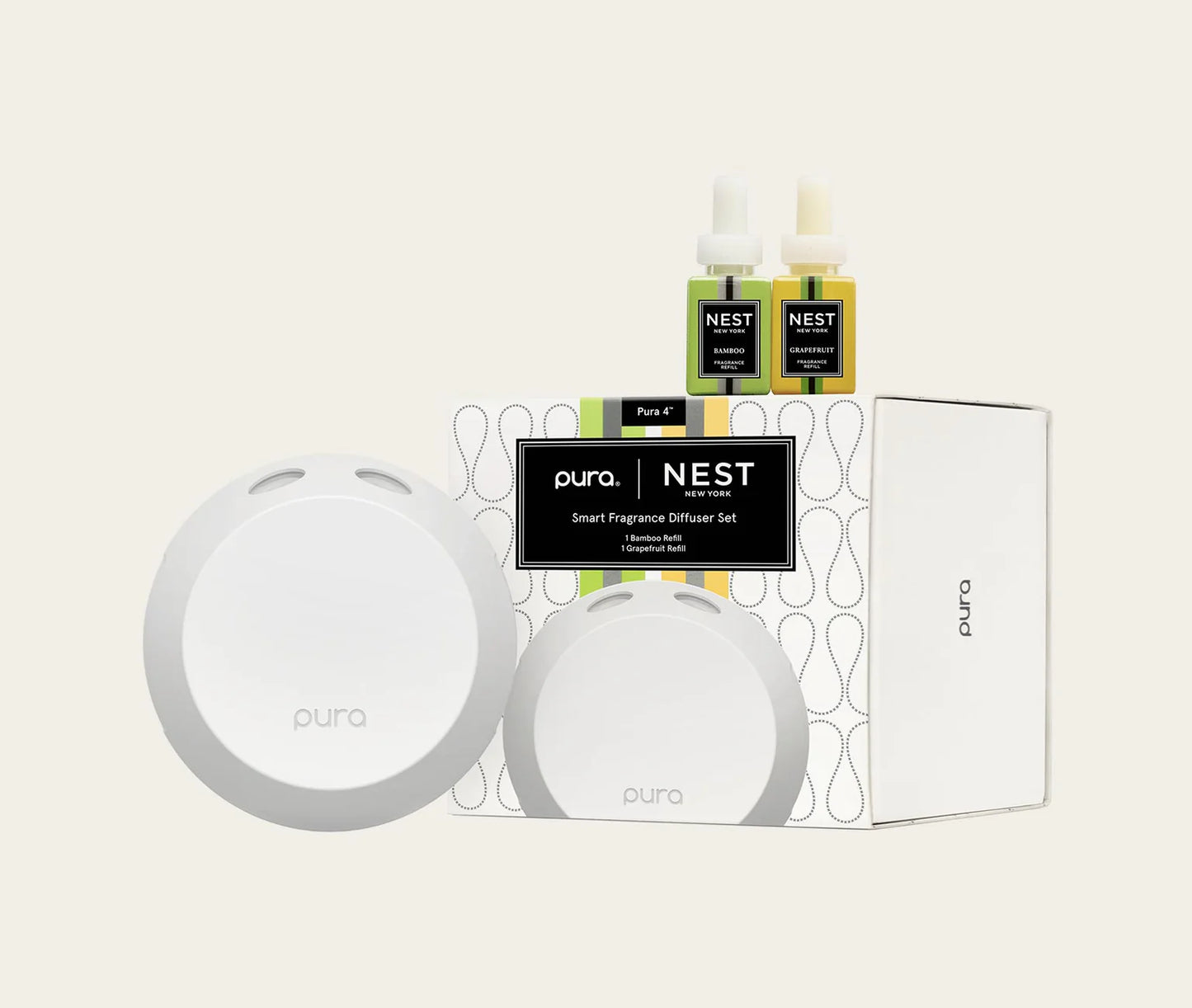 Pura Smart Diffuser Set- Bamboo/Grapefruit - BAY WINDOW